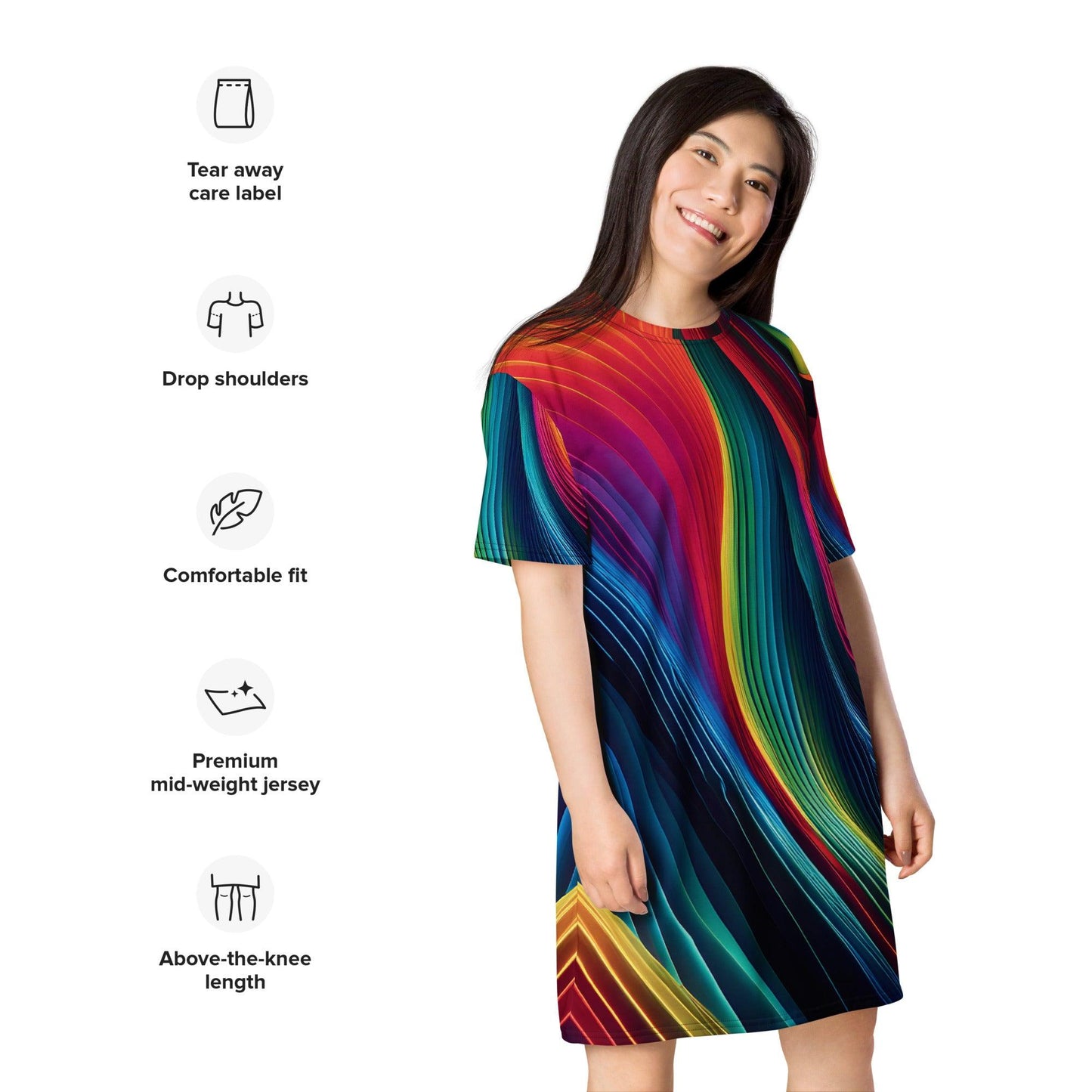 Versatile T-Shirt Dress for Festivals & Everyday Wear