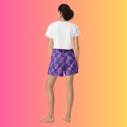 Vibrant All-Over Print Unisex Athletic Long Shorts for Festivals and Adventures