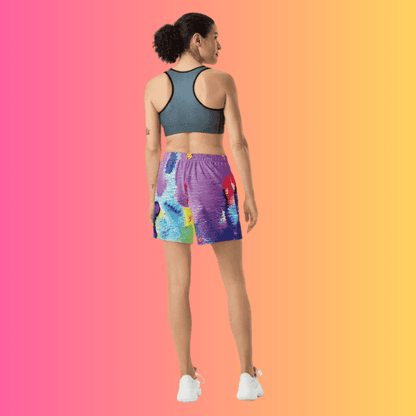 All-Over Print Unisex Athletic Long Shorts for Festivals and Raves