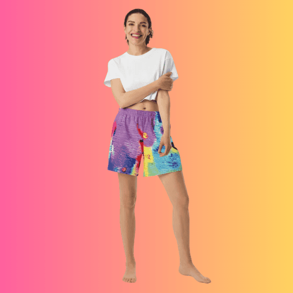 All-Over Print Unisex Athletic Long Shorts for Festivals and Raves