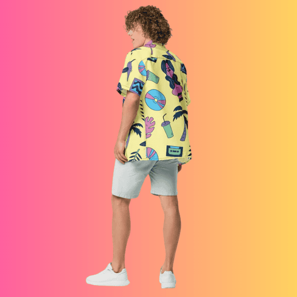 Custom Retro Button Shirt - Ultimate Festival Gear for Raves and EDM Events