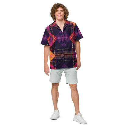 Stylish Plaid Button Shirt for Raves & Festivals