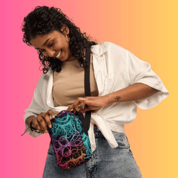 Vibrant Utility Crossbody Bag for Festival Vibes