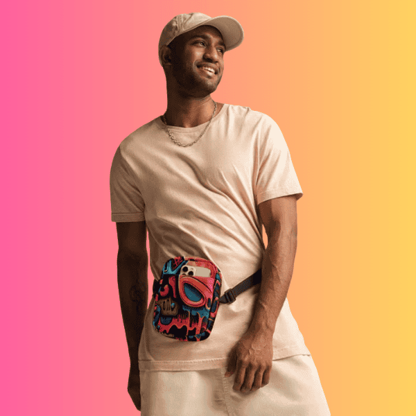 Vibrant Utility Crossbody Bag for Festivals and Parties