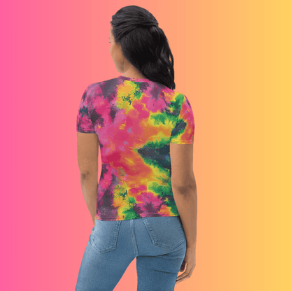 Vibrant Tie-Dye Festival T-Shirt for Women