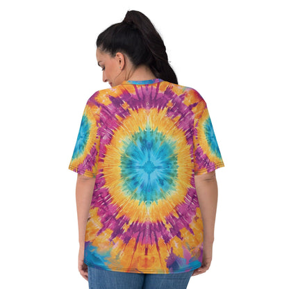 Vibrant Tie-Dye Women's T-Shirt for Raves & Festivals