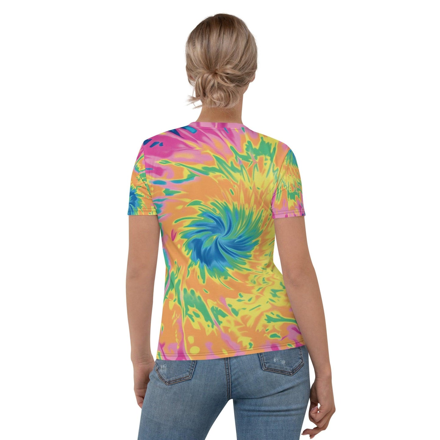 Vibrant Tie-Dye Women's T-shirt for Festivals