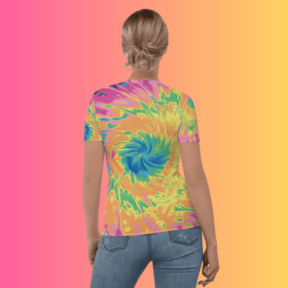 Vibrant Tie-Dye Festival T-Shirt for Women - Perfect Rave Gear