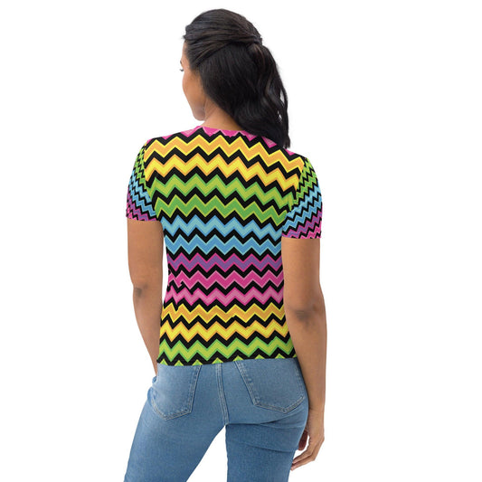 Rainbow Stripe Women's Festival T-shirt