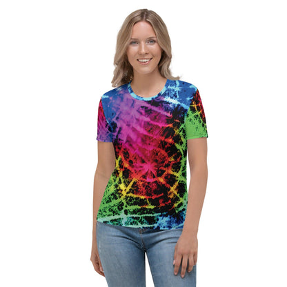 Neon Tie-Dye Women's Festival T-shirt