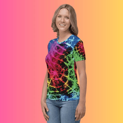 Neon Tie-Dye Festival Vibe T-shirt for Women – Ultimate Rave Gear