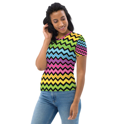 Rainbow Stripe Women's Festival T-shirt