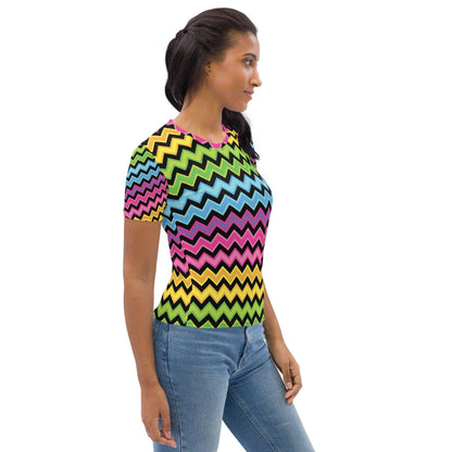 Rainbow Stripe Women's Festival T-shirt