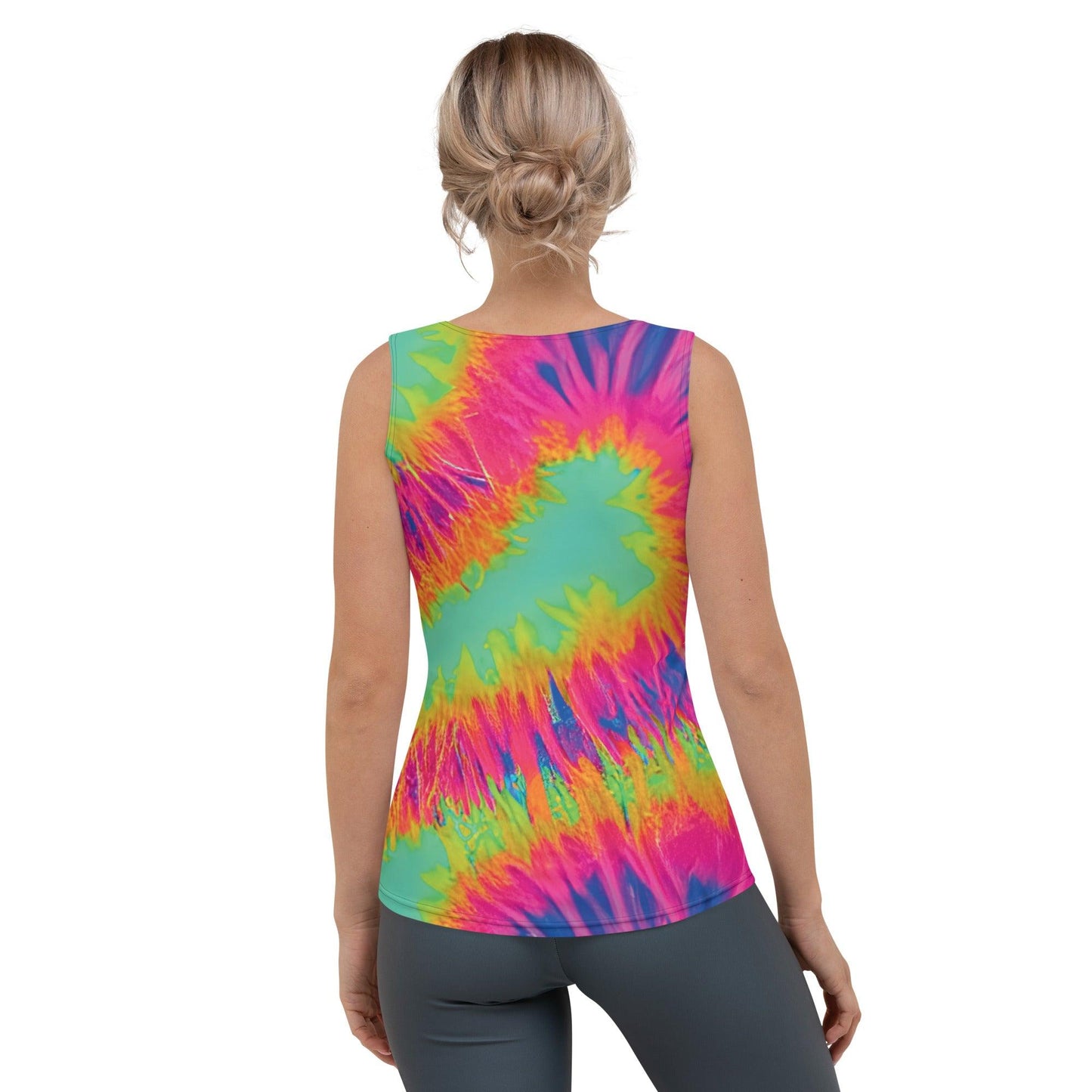 Neon Tie-Dye Festival Tank Top