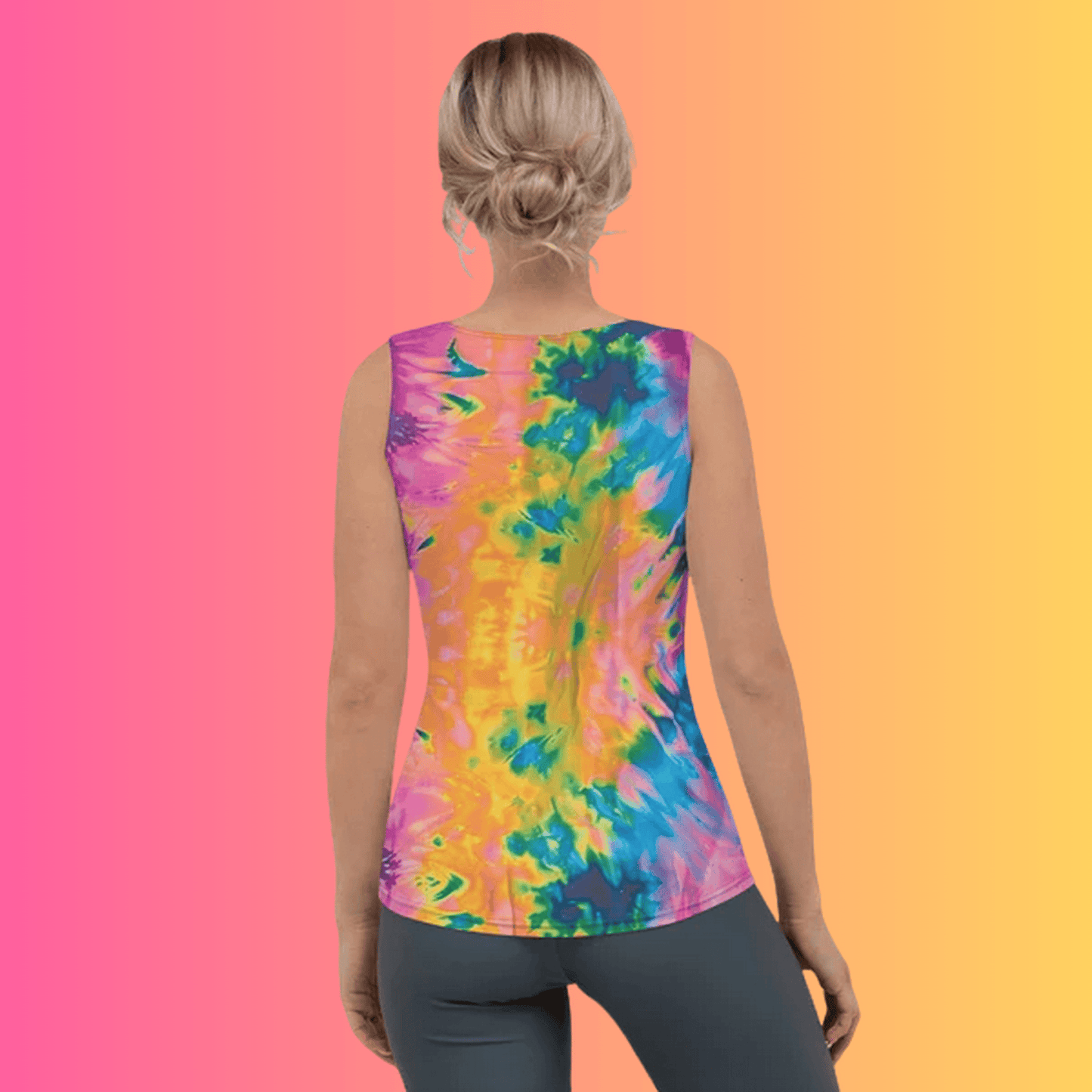 Vibrant Tie-Dye Festival Tank Top for EDM Lovers