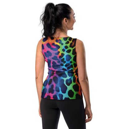 Neon Leopard Print Tank Top for Raves