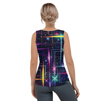 Trippy Abstract Tank Top for Raves & Festivals