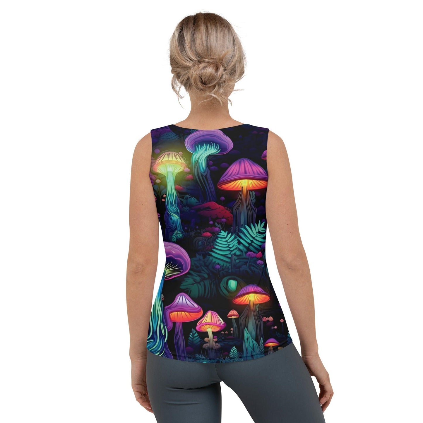 Vibrant Trippy Mushroom Tank Top for Festivals