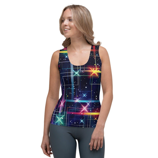 Trippy Abstract Tank Top for Raves & Festivals