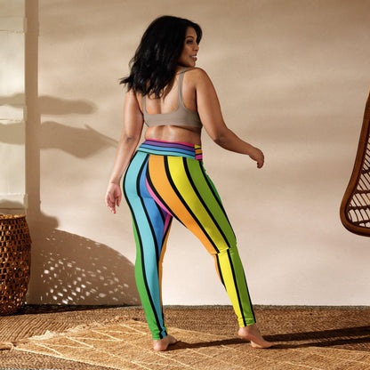 Rainbow Stripe Rave Leggings