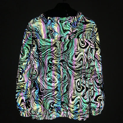 Reflective Rave Coat for EDM Festivals