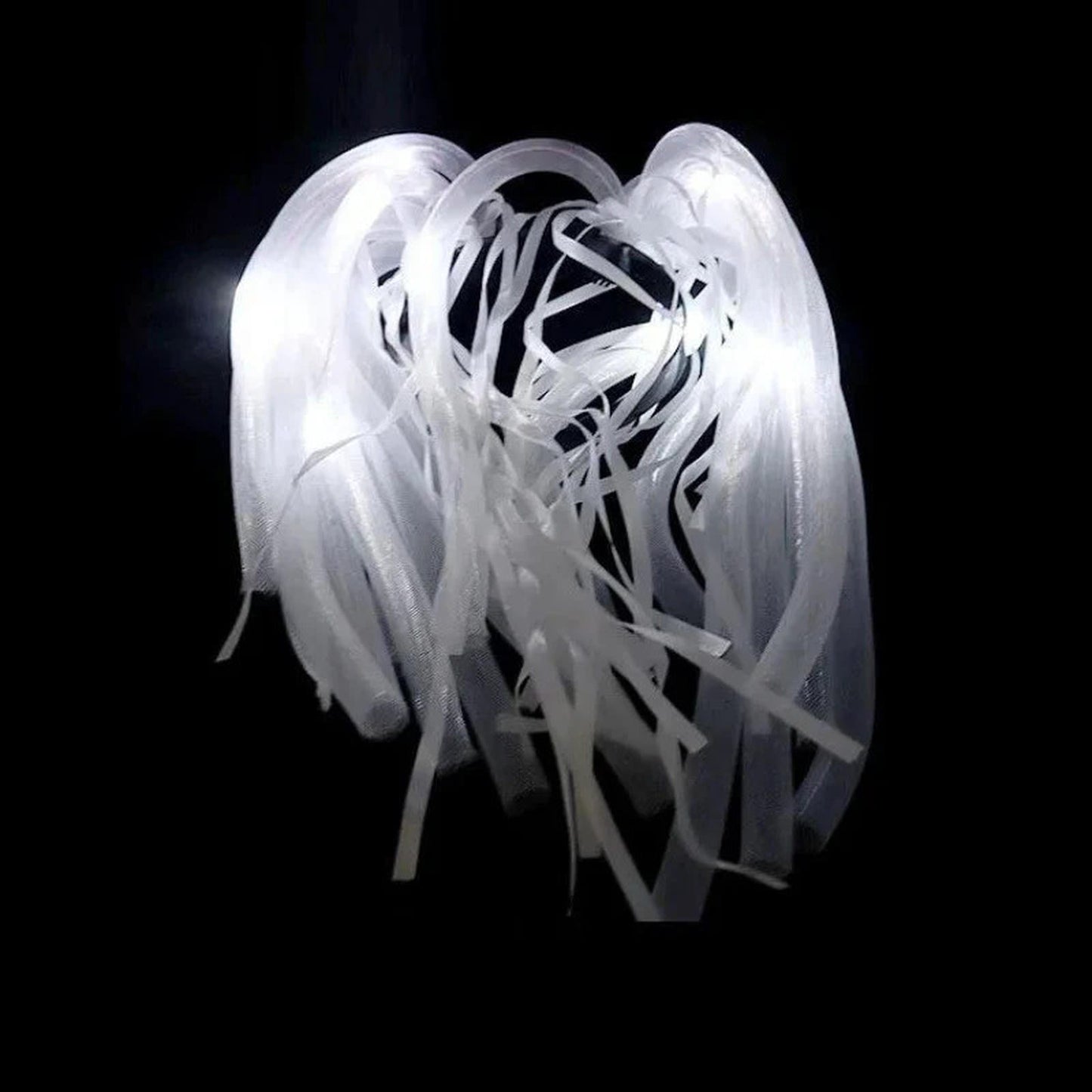 Light-Up Hair Braids Headbands with LED Glow for Rave and EDM Festivals