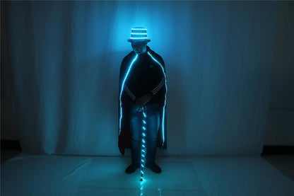 Glowing Led Hat Cloak Cosplay For EDM Raves And Festivals