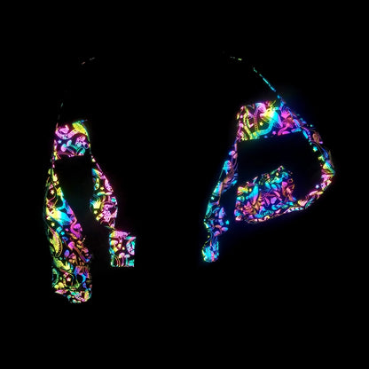 EDM Women’s Reflective Festival Coat for Raves