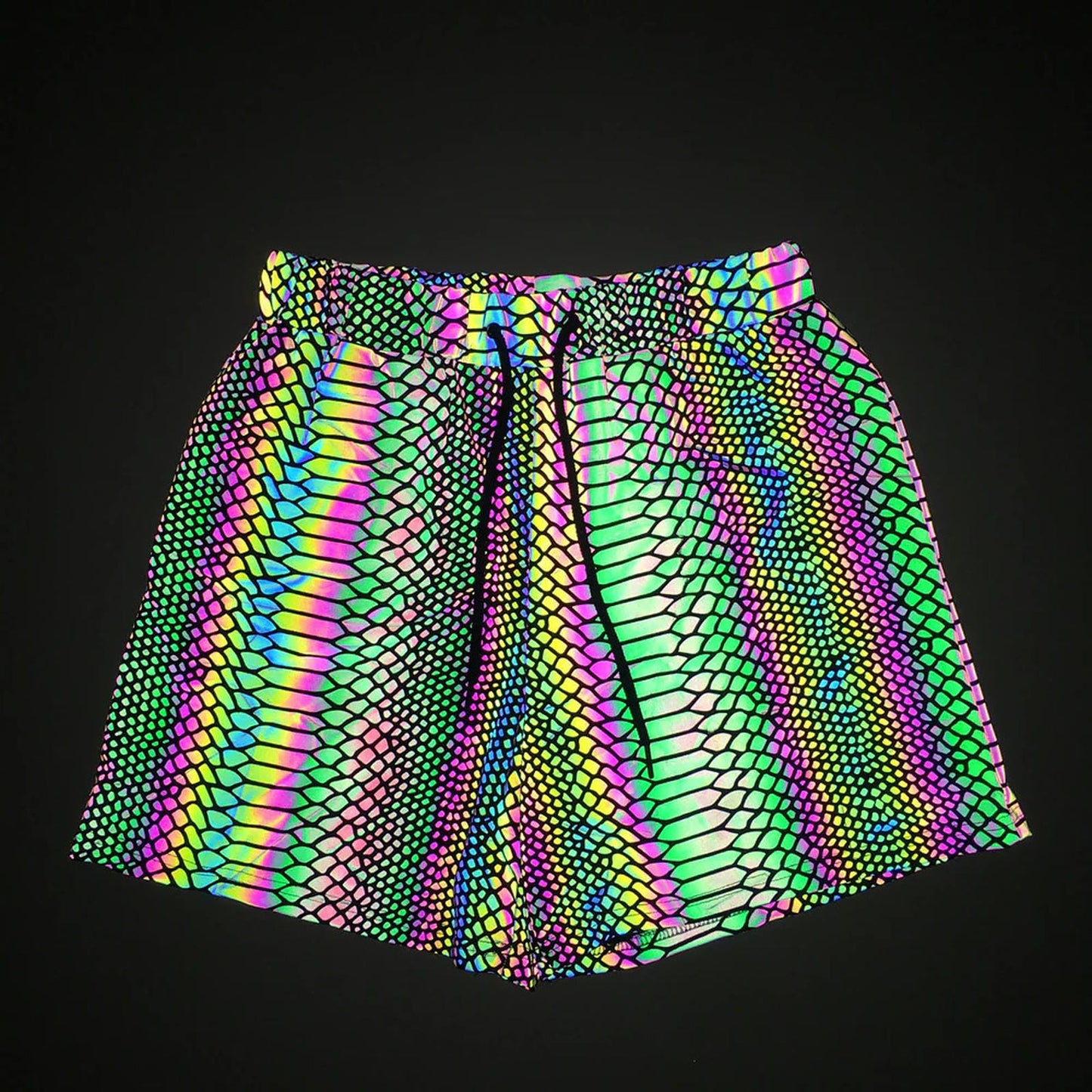Mushroom Reflective Shorts for Rave and EDM Festivals