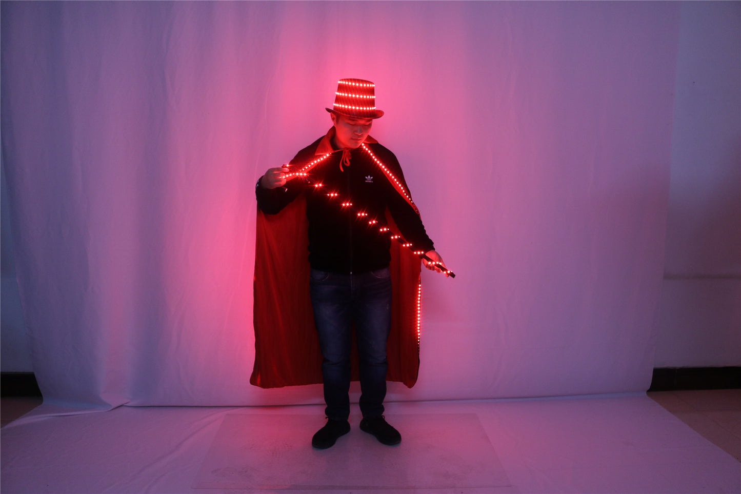 Glowing Led Hat Cloak Cosplay For EDM Raves And Festivals