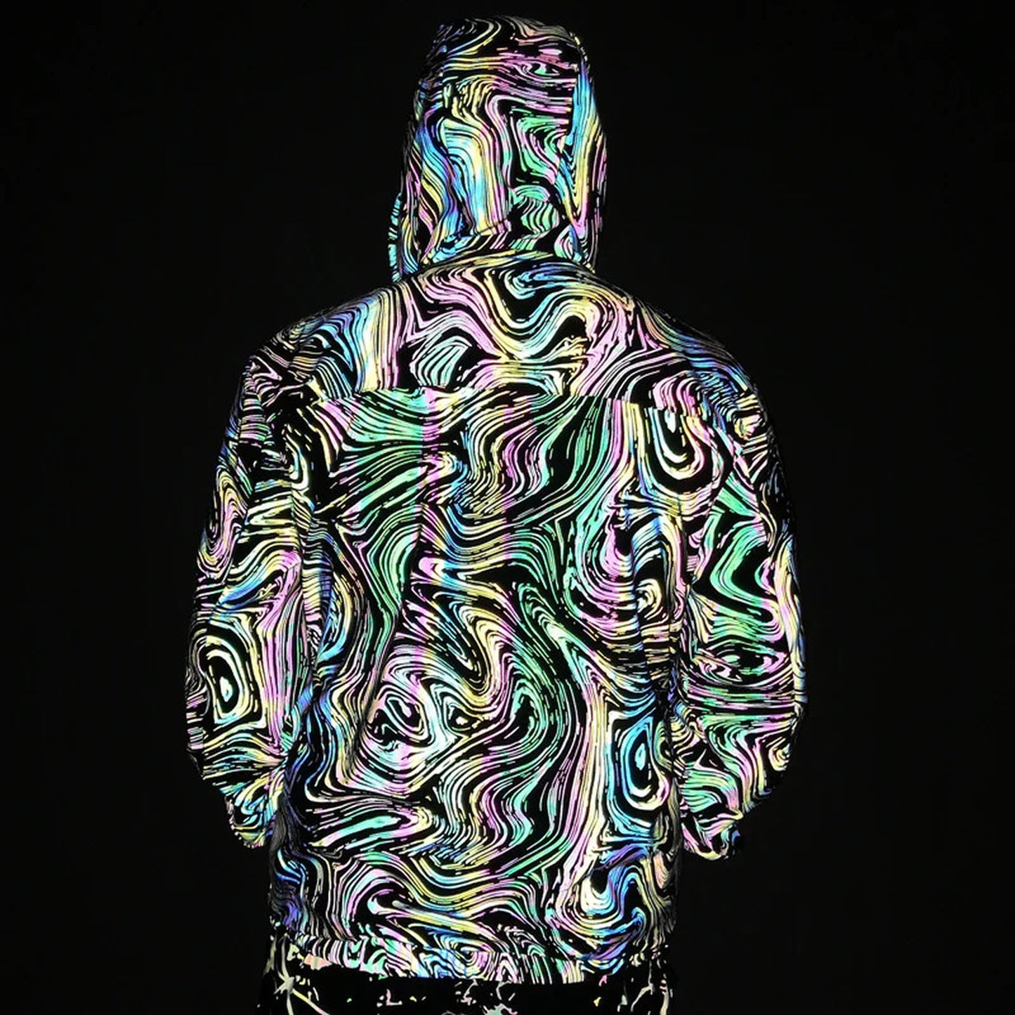 Reflective Rave Coat for EDM Festivals