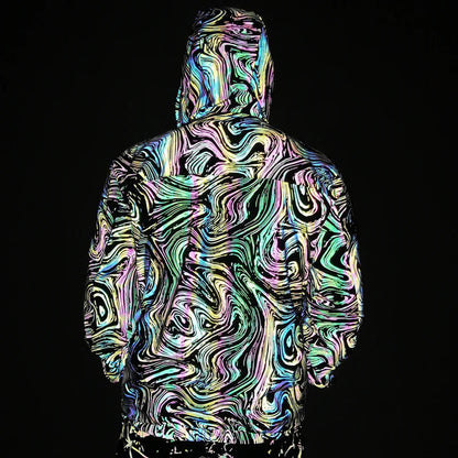 Reflective Rave Coat for EDM Festivals