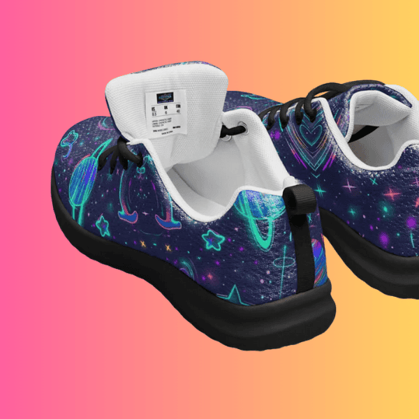 Men's Vibrant Festival-Ready Athletic Shoes for Rave Enthusiasts