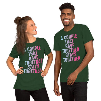 Couples Rave Together Unisex T-shirt